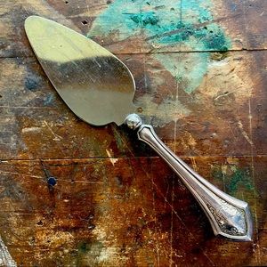 Vintage sterling silver soft cheese knife spreader